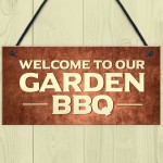 BBQ Barbecue Sign For Garden Novelty Garden Signs And Plaques