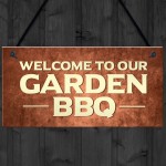 BBQ Barbecue Sign For Garden Novelty Garden Signs And Plaques