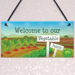 Vegetable Veggie Patch Welcome Garden Signs Allotment Garden