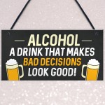 Funny Man Cave Decor Gifts Bar Signs Hanging Home Bar Signs