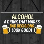 Funny Man Cave Decor Gifts Bar Signs Hanging Home Bar Signs
