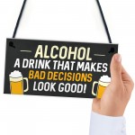 Funny Man Cave Decor Gifts Bar Signs Hanging Home Bar Signs