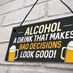 Funny Man Cave Decor Gifts Bar Signs Hanging Home Bar Signs