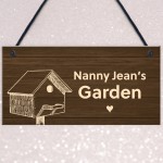 Personalised Nan Nanny Grandma Garden Sign Summerhouse Plaque