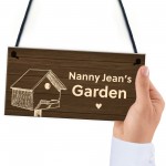 Personalised Nan Nanny Grandma Garden Sign Summerhouse Plaque