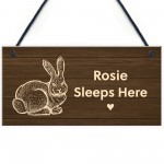 Personalised Sign For Rabbit Hutch Garden Sign Gift For Family