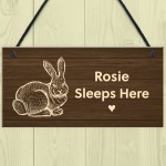 Personalised Sign For Rabbit Hutch Garden Sign Gift For Family