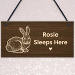 Personalised Sign For Rabbit Hutch Garden Sign Gift For Family