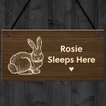 Personalised Sign For Rabbit Hutch Garden Sign Gift For Family