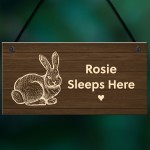 Personalised Sign For Rabbit Hutch Garden Sign Gift For Family