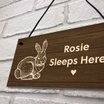 Personalised Sign For Rabbit Hutch Garden Sign Gift For Family