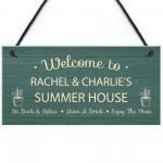 Personalised Summer House Plaque For Garden Garden Shed