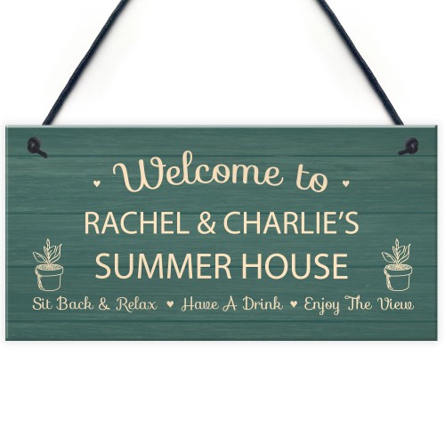 Personalised Summer House Plaque For Garden Garden Shed