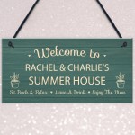 Personalised Summer House Plaque For Garden Garden Shed