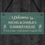 Personalised Summer House Plaque For Garden Garden Shed