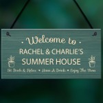 Personalised Summer House Plaque For Garden Garden Shed