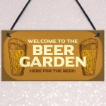 Funny Beer Garden Sign Home Bar Man Cave Garden Plaque Beer