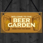 Funny Beer Garden Sign Home Bar Man Cave Garden Plaque Beer