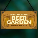 Funny Beer Garden Sign Home Bar Man Cave Garden Plaque Beer