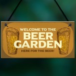 Funny Beer Garden Sign Home Bar Man Cave Garden Plaque Beer