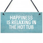 Chic Hot Tub Sign For Garden Summerhouse Funny Quote