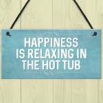 Chic Hot Tub Sign For Garden Summerhouse Funny Quote