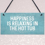 Chic Hot Tub Sign For Garden Summerhouse Funny Quote