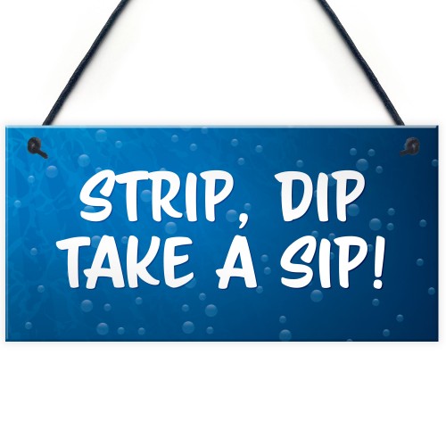 Funny Hot Tub Sign Fun Hot Tub Accesories Garden Summerhouse