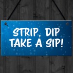 Funny Hot Tub Sign Fun Hot Tub Accesories Garden Summerhouse