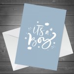 New Baby Boy Card Congratulations Mum And Dad To Be It's A Boy