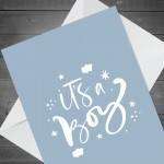 New Baby Boy Card Congratulations Mum And Dad To Be It's A Boy