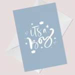 New Baby Boy Card Congratulations Mum And Dad To Be It's A Boy