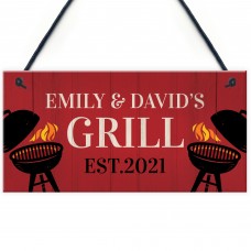 Personalised Grill Sign BBQ Garden Shed Man Cave Sign Men Gift