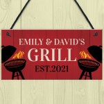Personalised Grill Sign BBQ Garden Shed Man Cave Sign Men Gift