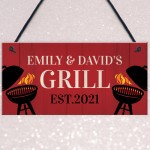 Personalised Grill Sign BBQ Garden Shed Man Cave Sign Men Gift