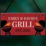Personalised Grill Sign BBQ Garden Shed Man Cave Sign Men Gift