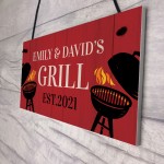 Personalised Grill Sign BBQ Garden Shed Man Cave Sign Men Gift
