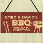 Funny BBQ Sign For Garden Personalised Man Cave Shed Sign