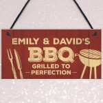 Funny BBQ Sign For Garden Personalised Man Cave Shed Sign