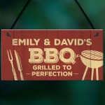 Funny BBQ Sign For Garden Personalised Man Cave Shed Sign