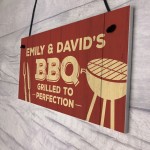 Funny BBQ Sign For Garden Personalised Man Cave Shed Sign