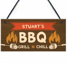 Personalised Funny BBQ Sign Garden Plaque Man Cave Shed Sign