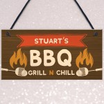 Personalised Funny BBQ Sign Garden Plaque Man Cave Shed Sign