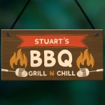Personalised Funny BBQ Sign Garden Plaque Man Cave Shed Sign
