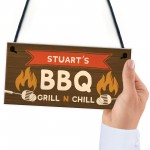 Personalised Funny BBQ Sign Garden Plaque Man Cave Shed Sign