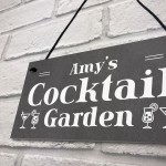 Personalised Cocktail Garden Sign Summerhouse Home Bar Sign