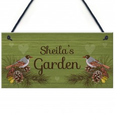 Personalised Garden Shed Summerhouse Bird Sign New Home Gift