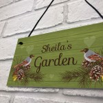 Personalised Garden Shed Summerhouse Bird Sign New Home Gift