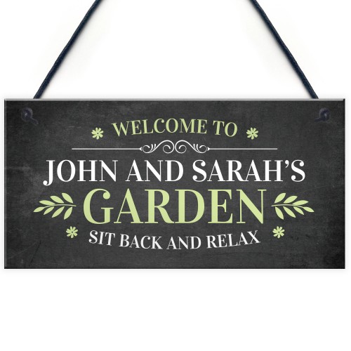 Personalised Welcome Garden Signs Home Decor Sign For Garden