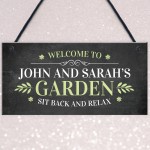 Personalised Welcome Garden Signs Home Decor Sign For Garden